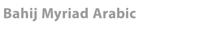 Bahij Myriad Arabic